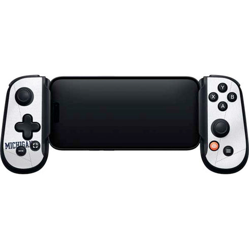 University of Michigan White Jersey Backbone One for iPhone Game Controller Skin